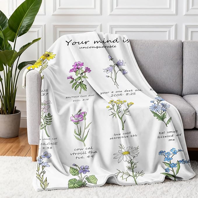 TEHALK Christian Gifts for Women Faith, Inspirational/Religious/Spiritual Gifts for Adults 40"x 50"