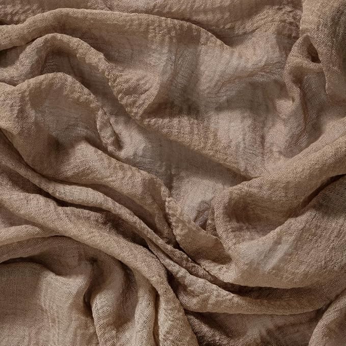 Socomi 3pcs Nude Cheesecloth Table Runner Easter Spring Gauze 120 Inch Rustic Boho Cheese Cloth Runner for Wedding Party Baby Bridal Shower Centerpiece Decoration Holiday Home Decorations