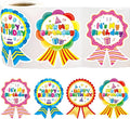 Fancy Land Happy Birthday Badge Stickers for Kids It's My Birthday Stickers Home Classroom Party Decoration 200 Pcs Rainbow
