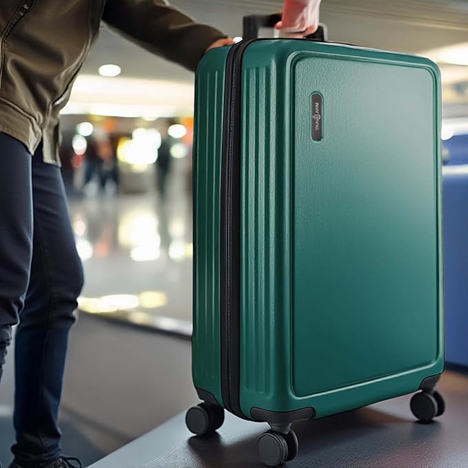 TRAVELARIM 28 Inch Luggage with Spinner Wheels, Hard Shell Suitcase with TSA Locks for Luggage, Travel Large Suitcase, Expandable Hard Shell Suitcases, Green