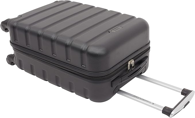 Travelers Club Harper Luggage, Black, 2 Piece Set