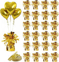 Aluminum Foil Balloon Weights for Parties (24 pcs) - 0.31lb (140g) Each - Premium Balloon Anchors for Birthday, Wedding, Dinner, Indoor & Outdoor Decorations(Gold 24pcs)