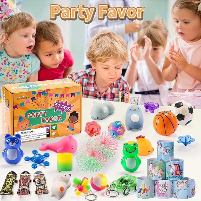 Claw Machine Prizes Toys Refill for Kids, Easter Egg Fillers, Mini Small Toy Bulk Party Favors Birthday Goodie Bags Stuffers, Pinata Filler Classroom Treasure Chest Prize for Boy Girl Age 3-8 Year