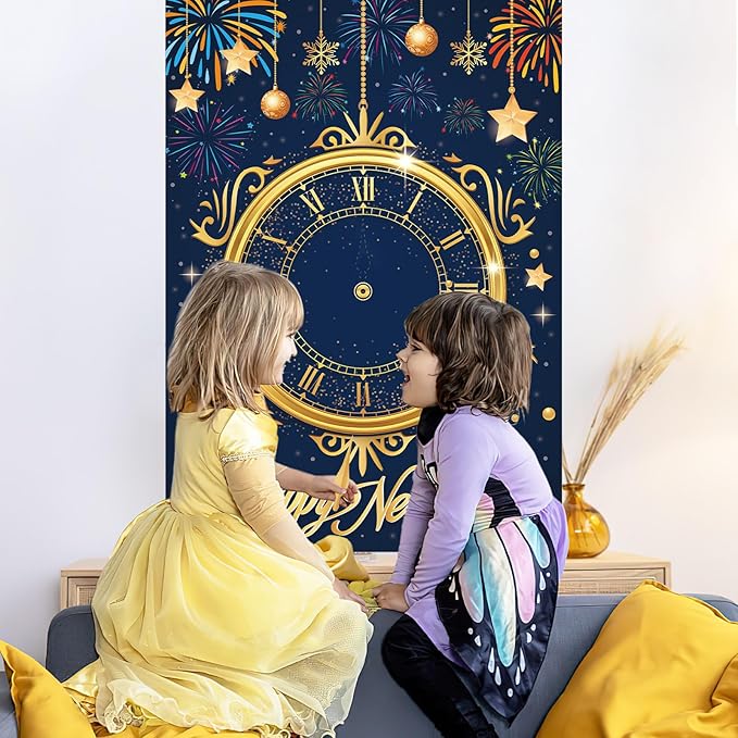 AUGSUN New Years Eve Games 2026 Happy New Year Activities New Years Clock Games 2026 NYE Party Favors Eve Party Supplies Gifts for Kids Girls Boys Adults Family