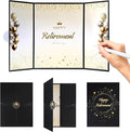 TRILVIX Retirement Guest Book Alternative – Black Gold Signature Board, Retirement Gift for Woman, Retirement Gifts for Men, Farewell Coworker, Retirement Party Decorations, Thick Cardboard Keepsake