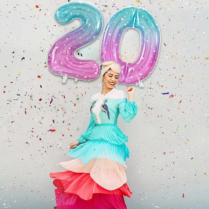 Number Balloon Large number balloons 40 inch, Number 0 Balloons for Birthday Party Decorations