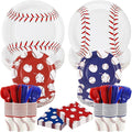 Kochorie 400 Pieces Baseball Disposable Tableware Sets, Baseball Party Supplies with Plates Cups Napkins Cutlery Serves 50 for Birthday Sports Party Decorations