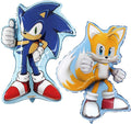 Toyland® Pack Of 2 - Sonic Foil Balloon Pack - 1 x 29" Sonic & 1 x 33" Tails Shaped Character Foil Balloons
