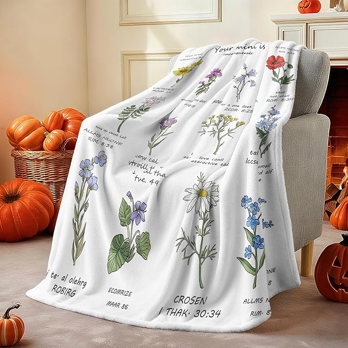TEHALK Christian Gifts for Women Faith, Inspirational/Religious/Spiritual Gifts for Adults 40"x 50"