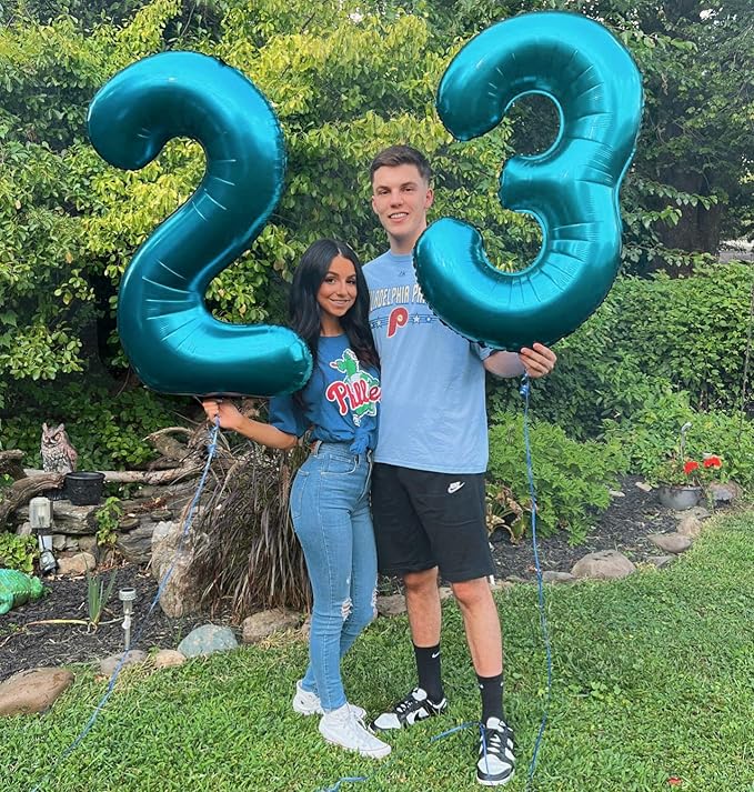 2 Balloon, Blue Number Balloons 40 Inch, 2nd Balloon Number Birthday Decorations, Two Second Birthday Party Supplies, Number 2 Balloon