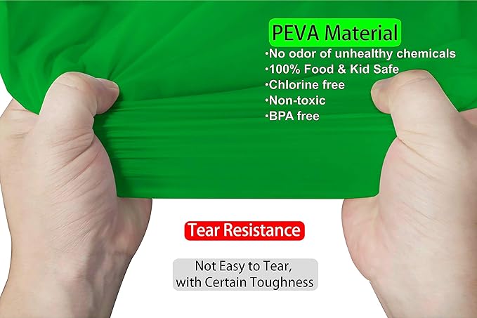 PARTY ULYJA Lime Green Plastic Tablecloths 2 Pack - 84 Inch Circle Disposable Table Covers for 6 ft Round Tables - Light Green for Baby Shower, Birthday, Wedding Parties
