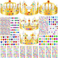 Gold Paper Crowns, Diy Birthday King Crowns Craft to Decorate, Paper Prince Princess Crown Hats for School Classroom
