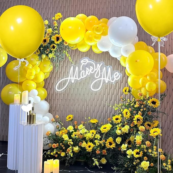 Yellow Balloon 12 inch 100 Pack Latex Party Balloons Round Helium Yellow Balloons for Birthday Sunflower Party Decorations
