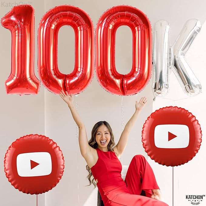 Giant, Red 0 Balloon Number - 40 Inch | 0 Digit balloon, Red Party Decorations | Red Zero Balloon, Number 0 balloons For Turning red Happy Birthday Decorations