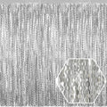 4 Pack Silver Wave Foil Fringe Curtain Backdrop, 3.28Ft x 8.2Ft Metallic Tinsel Foil Fringe Streamer Curtains for Photo Booth, Mother's Day, Easter, Birthday, Wedding Party Decoration