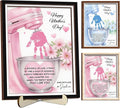 Personalized Mothers Day Handprint Sign, DIY Handprint Craft Frame with Paints, Birthday Gifts for Mom from Daughter Son, Baking Mixer Themed Frame for Women Mom Nana, Family Memories Keepsake