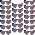 YQVIE Bulk American Flag Sunglasses for Adult Retro Independence Day Glasses UV400 Protection