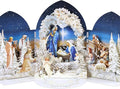 Pop up Christmas Cards Nativity, 3D Holy Night Nativity, Religious Card with Envelope for Holiday, Manger Scene, Angel, Jesus Christ, Holy Family, Handcrafted Decoration, Merry Christmas Gift