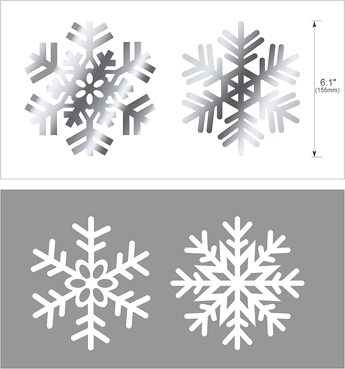 Snowflake Swirls Decoration(30pcs), Konsait Merry Christmas Snowflake Hanging Swirls Garland Foil Ceiling Ornaments for Xmas Winter Wonderland Holiday Party Decor Supplies,Already Assembled