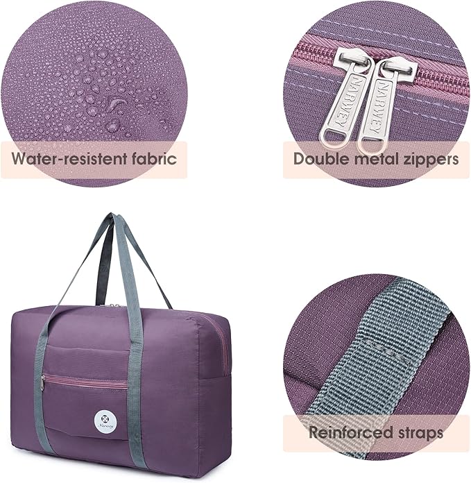 For Spirit Airlines Personal Item Bag Foldable Travel Duffel Bag Tote Carry on Luggage Duffle Overnight for Women and Men