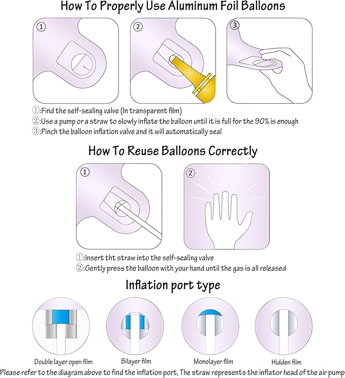 40 In Matte Purple Number Balloons Helium Foil Mylar Balloon Birthday Party banquet Decoration Digital 1