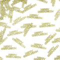 Gold Happy Graduation Confetti Class of 2026, 120 PCS Glitter Graduation Decorations 2026, Grad Confetti for Grad Party Decorations.