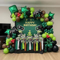 Video game Balloon garland kit 135pcs Green Black brown balloons with Controller Star mylar balloons Gamer night Decorations For Boy gaming birthday party supplies