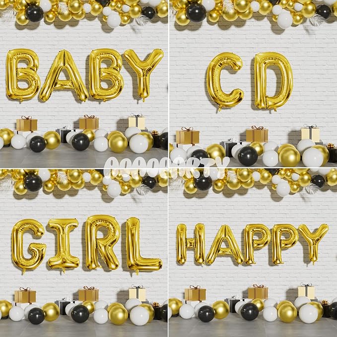 Letter Balloons 40Inch Large Giant big Foil Mylar Gold Balloons E for Birthday Party Decorations