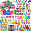 128 Pcs Party Favors for Kids 4-8-12, Fidget Toys, Pinata Stuffers, Treasure Chest Box Toys for Classroom, Goodie Bag Stuffers, Carnival Prize Box Toy for Boys Girls, Easter Egg Filler Gifts Bulk Toys