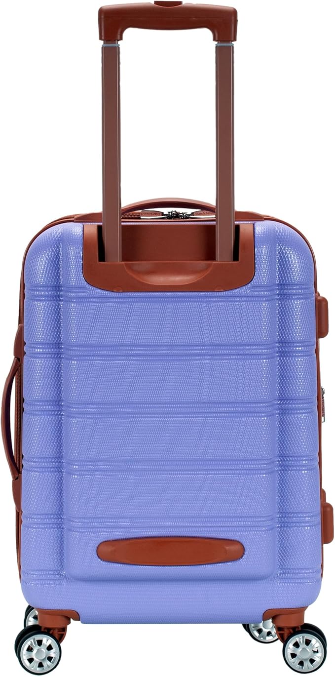 Rockland Melbourne Hardside Expandable Spinner Wheel Luggage, Carry-On 20", Lavender