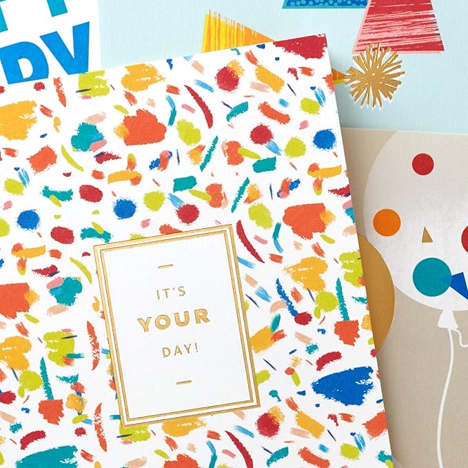 Hallmark Birthday Cards Assortment, 36 Cards with Envelopes (Party Time)