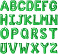 16 Inch Green Letter Balloons Mylar Foil Alphabet Letter A-Z Balloons Set for Wedding Birthday Party Decoration Banner 26pcs (Green)