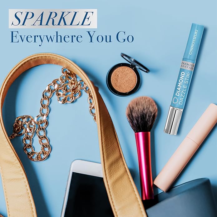 CONNOISSEURS Diamond Dazzle Stik - Portable Diamond Cleaner for Rings and Other Jewelry - Bring Out The Sparkle in Your Diamonds and Precious Stones