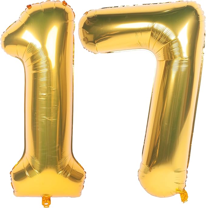 40 Inch gold Number Balloons Helium Foil Mylar Balloon Birthday Party banquet Decoration 17