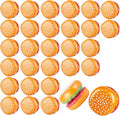 30 Pack Hamburger Yo Yo Toys Funny Plastic Yo Yo Bulk Novelty Responsive Ball for Birthday Party Favors Classroom Prizes Holiday Goodie Bag Fillers