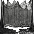 400 x 39 inch Large Size Creepy Cloth Black Halloween Scary Spooky Cloth-Windows Doorways Gauze Cobweb Spider webs Decorations for Halloween Party Haunted House Decor