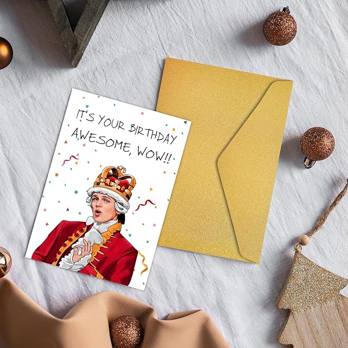 PIUST Hamilton Birthday Card, King George III Birthday Card, Hamilton The Musical Birthday card, It's your birthday, Awesome, wow!(72)