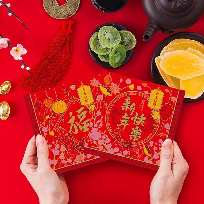 Gatherfun chinese new year Party Supplies Disposable Napkins chinese new year Paper Napkins for Birthday Party Decorations 3-Ply 50 Pack