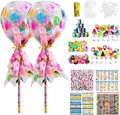 Rpefq Party Favors for Kids, 24 Pack Giant Lollipop-Shaped Stationery Set Return Gifts for Birthday Party,Fun Birthday Goodie Bags Easter Day Gifts for Kids Classroom Easter Students Gift