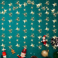Glitter Gold Star Garland Banner, 52 Feet Twinkle Star Hanging Bunting Banner Backdrop for Wedding Birthday Baby Shower Graduation Christmas Party Decorations(Gold)