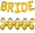 KatchOn, Bride Balloons Gold Set - 16 Inch, Pack of 19 | Bride Balloons for Bachelorette Party Decorations | Gold Bride Balloon, Latex Balloons | Bridal Shower Decorations | Bachelorette Balloons