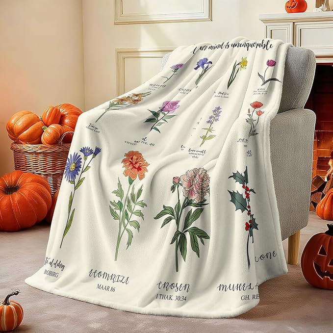 TEHALK Christian Gifts for Women Faith, Inspirational/Religious/Spiritual Gifts for Adults 50"x 60"