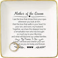 Topthink Ring Dish Gifts for Mother of the Groom from Bride-I See the Love That Shines-Wedding Gift for Mother of the Groom-Bridal Shower Gift-Ceramic Jewelry Holder Ring Dish Trinket Box Tray