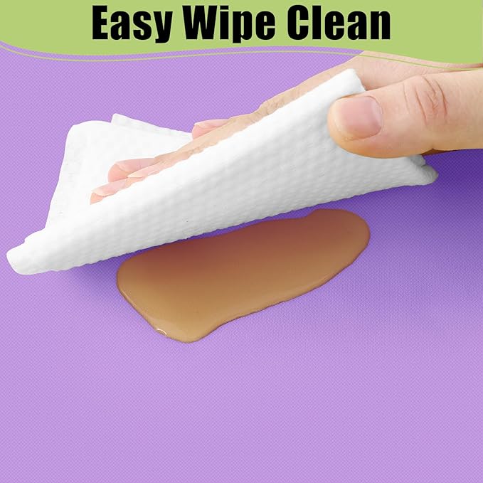 Smiry Disposable Table Cloth - 10 Pack, 54 x 108 Inch Waterproof Rectangle Tablecloths for Parties, Decorative Plastic Table Cover, Leakproof & Sturdy, Lavender