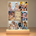 Custom Picture Frames with Photo, Personalized Picture Frame with Night Light, Custom Photo Frame, Customized Best Friend Photo Gifts, Personalized Birthday Gifts for Women Friends Her Him