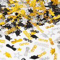 Graduation Party-Decorations Black Gold-Silver Confetti - 2025 Congrats,Grad,Star,Graduation Cap,Diploma Table Decor Confetti Graduation 2025 Lasting Surprise