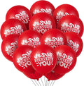 Gejoy Jesus Loves You Balloon 12 Inch Latex Christian Religious Jesus Balloon Party Decor for He Is Risen Party Decor Favor Cross Church Event Birthday Sunday Supplies(Red,60 Pcs)