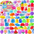 200 Pack Squishy Toys, Mochi Squishy Bulk, Kawaii Squishies Party Favors for Kids, Stress Relief Sensory Toys, Treasure Box Toys for Classroom Prizes, Easter Basket Stuffers,Goodie Bags Fillers
