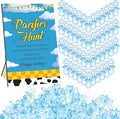 Thyle 51 Pcs Blue Sky Pacifier Hunt Baby Shower Games Boy Story Decorations Include Hunt Sign and 50 Acrylic Pacifiers for Baby Shower Game Decoration Gift Sets Gender Reveal Party Decor