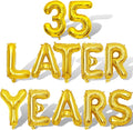 Gold 35 Years Later Letter Balloons 16in Balloon Foil Letter Decorations Party Decor Gold Letter Balloons 35 Years Later Party Supplies
